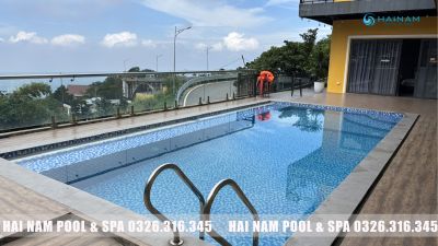 Thi công bể bơi vô cực tại Tam Đảo - Đẳng cấp chuẩn Resort