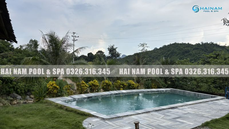 Thi công bể bơi biệt thự cao cấp - Công nghệ điện phân muối | HAINAM POOL&amp;SPA