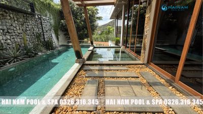 Khám phá bể bơi phong cách tối giản|40m2|Flamingo Đại Lải| Chuẩn sống xanh, sang trọng, hiện đại