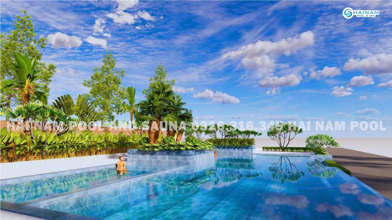 Cập nhật tiến độ thi công và hoàn thiện công trình bể bơi quý 2 năm 2025